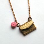 "i love <b>you</b>" 편지 목걸이