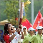 바다 올림픽 <b>성화</b> 봉송하는 모습들~