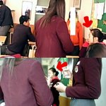 학교 간 <b>소희</b>, 교복 속에 후드티 패션?