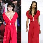 김혜수 과감<b>드레스</b>, 모델과 비교