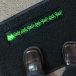 춤추는 <b>led</b> 도어 매트