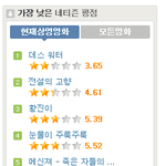 <b>평점</b> 낮은 영화들