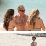 잭 니콜슨, 해변에서 비키니<b>미녀</b>들과 즐거운 시간 보내는 모습