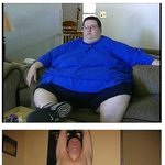 몸무게 186kg 다이어트한 사나이, 약간 징그러~
