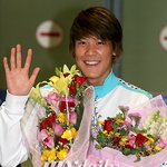 세계선수권 금메달리스트 박태환 <b>귀국</b>