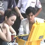 김태희, 마티즈 <b>cf</b> 촬영장에서 직찍!!