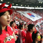 하지원, <b>스위스</b>전 응원 모습