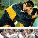 남자축구선수들 혹시동성애?키스사진~이거 <b>합성</b> 아니래!!!~~~;;