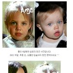 <b>졸리</b> 어릴적 사진, 실로랑 꼭 닮았네