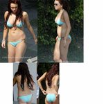 린제이 로한 살빼기 전후 <b>비니</b>키 몸매 비교