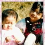 꼬마 김태희와 아기 <b>이완</b>