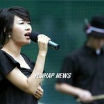 김미려 '애국가' 열창 하는 <b>영상</b>