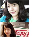 도너츠 <b>간판</b>앞에서 셀카찍는 성유리