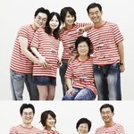 채연 가족 사진, 이번엔 <b>줄무늬</b> 컨셉이다~