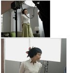머리뒤에 꽃 달고 다니는 이나영, <b>특이</b>하네..