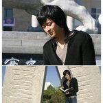 강동원 한양대 <b>홍보</b> 촬영, 학교 갈 맛 나겠네