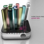 아름다운 빛 수정 전화기