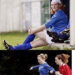 치마 입고 축구하는 네덜란드 여자 축구팀!!