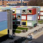 컨테이너박스로 만든 환상적인 기숙사 건물