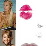 헐리웃스타들의 키스싸인