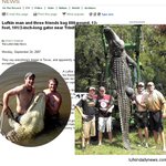 400kg짜리 대형 <b>식인</b>악어