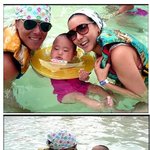 물에 <b>동동</b> 뜨는 원투 호범아들 귀여워~