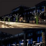 태양전지 패널나무 가로등