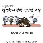 혈액형별 식사하는 <b>도중</b>
