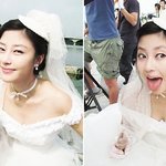 <b>이지현</b> 웨딩드레스입고 메롱~