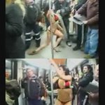 지하철에서 스트립쇼한 여성, 결국 체포됐어!