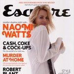 셔츠 한장과 <b>타이</b> 하나만으로도 섹시한 나오미 왓츠 화보