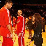 celebrities attend 2007 nba <b>all</b> star...