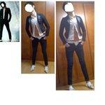 강동원과 같은<b>포즈</b>로 옷 입은 남자