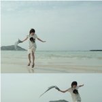 <b>해변</b>에서 최강희, 멋진 스타일로 자연과 하나?