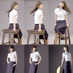 교복입고 촬여중인 <b>이연희</b>