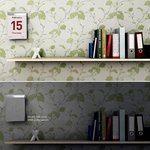 온도가 올라가면 꽃이 피는 <b>벽지</b>