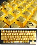 순금으로 도금한 키보드! 쓰기가 겁나요ㅠ