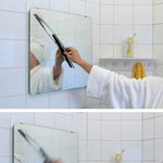 <b>와이퍼</b>가 달린 목욕탕 거울