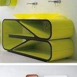 <b>현대적</b>인 감각의 세면대~! 좋아!