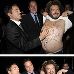 <b>mtv</b>무비 어워드에서 폭탄 맞은 잭 블랙과 아이언맨ㅋㅋ