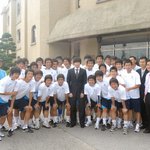 박지성 선수, <b>명지</b>대학교 방문