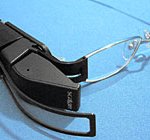 안경에 착용하는 <b>텔레비</b>젼...