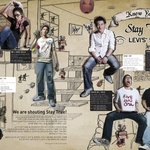 리바이스 <b>stay</b> true 2007년 모델 6명 !!! 최강희 간지짱...