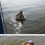 <b>대야</b> 타고 구걸하는 소녀, 불쌍해~