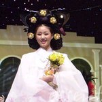 국제미인대회에서의 한국민속의상 입은 미녀