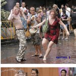 물벼락맞는 태국의 '송크란'축제