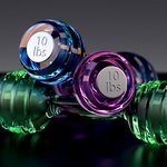 장식으로도 사용할 수 있는 크리스탈 아령