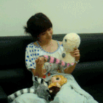 ♡인형과 노는 이현지…쫌 4<b>차원</b>?♡