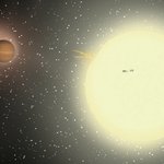 우주에서 가장 큰 <b>행성</b> 발견, 1년이 4일도 안돼~