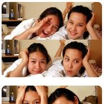 가운만 걸친 두 <b>미녀</b>, 옥주현 조여정! 침대 위 쌩얼 셀카 놀이